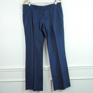 Prada Mens 46 ( 36" x 34") Dress Pants 100% Silk Dark Blue Slacks Trousers